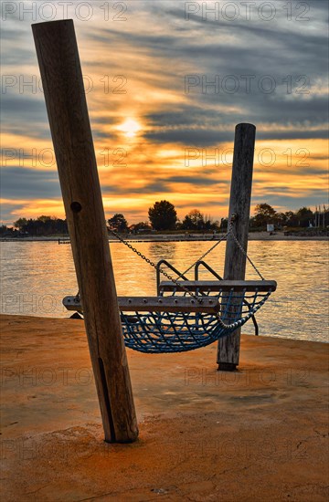 Hammock on the pier of Kellenhusen