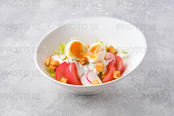 Salad with fresh tomato