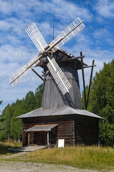 Wooden windmill