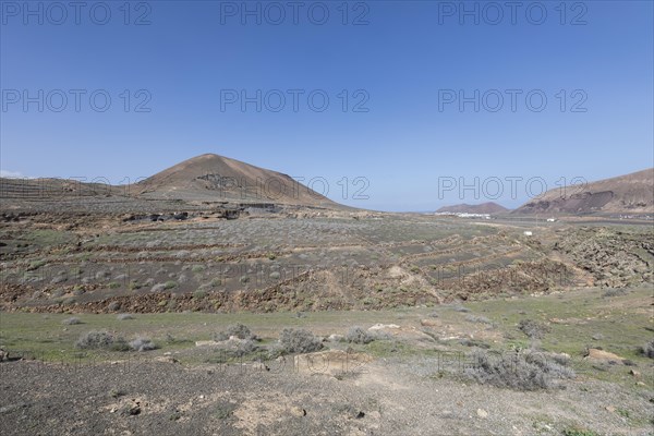 Rocky landscape around the volcano Montana de Guenia