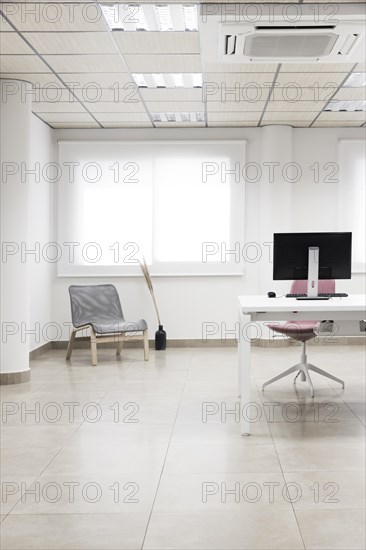 Chairs computer desktop arrangement