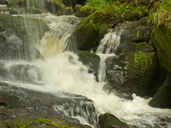 Cascade in the gorge of the Menzenschwander Alb