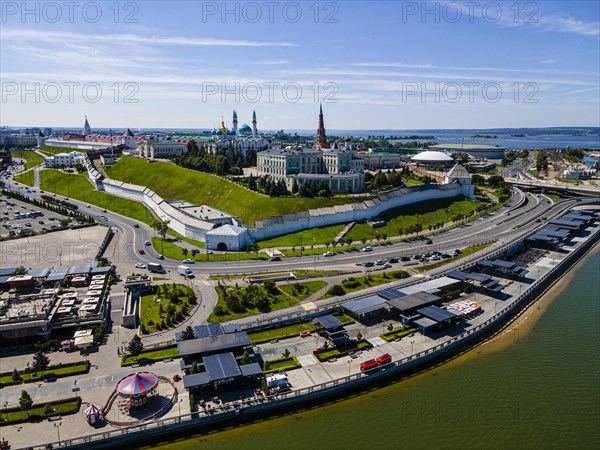 Aerial of the Kremlin of the Unesco site