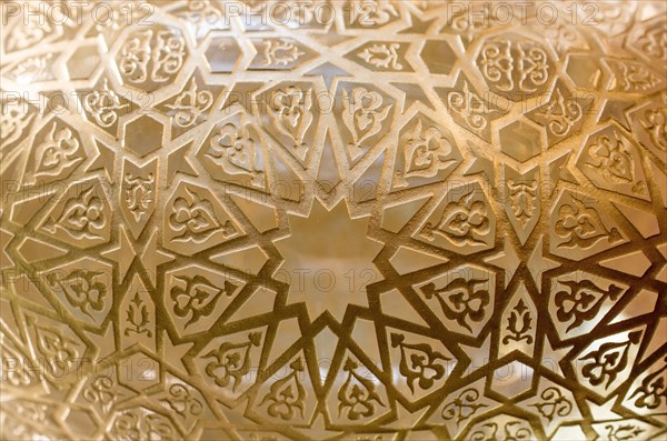 Ottoman Turkish art with geometric patterns in view