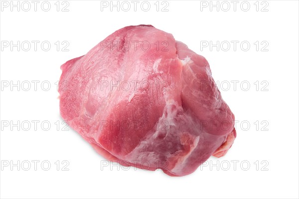 Fresh raw pork meat isolated on white background