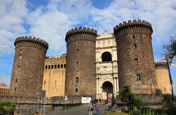 Castel Nuovo with Francesco Laurana's triumphal arch at the main entrance