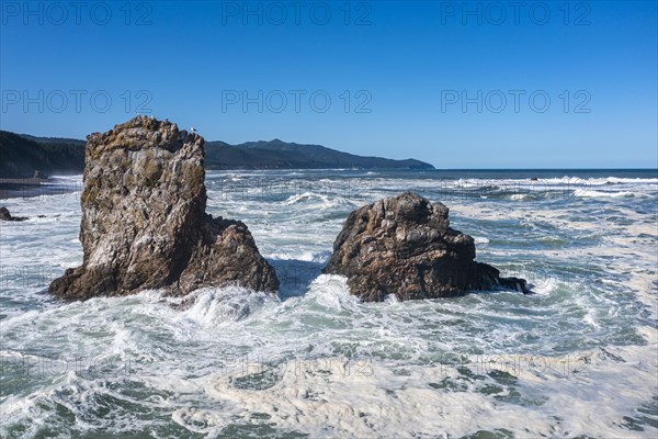 Aerial of a rocky outcrop