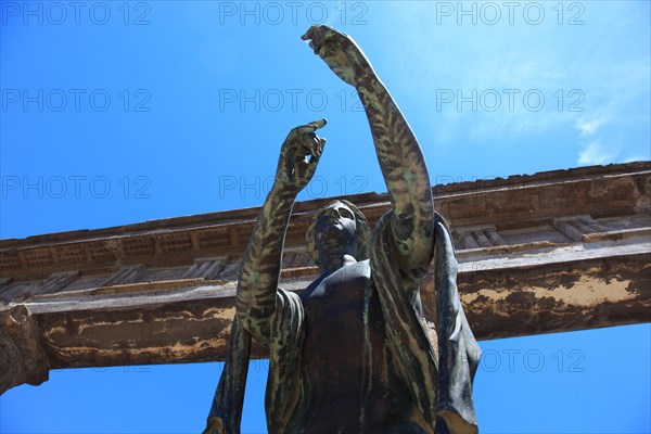 Statue of Apollo at the 120 BC Temple of Apollo dedicated to the Greco-Roman god