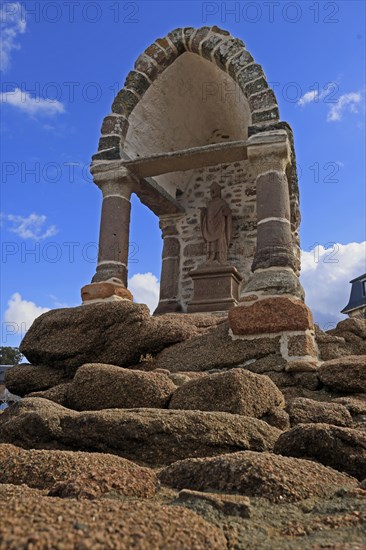 Oratoire de Saint-Guirec near Ploumanac'h on the Cote de granite rose