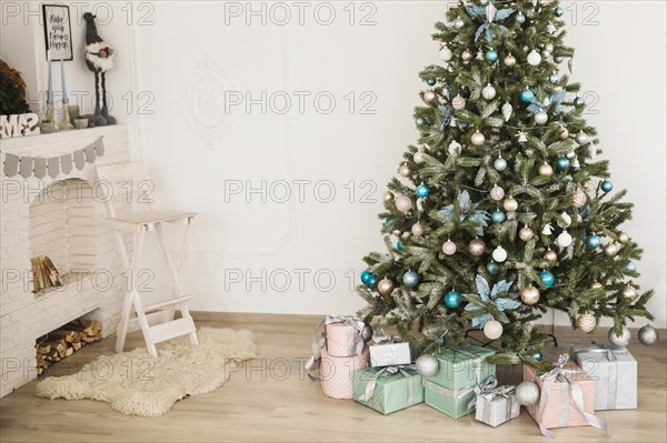 Christmas composition living room