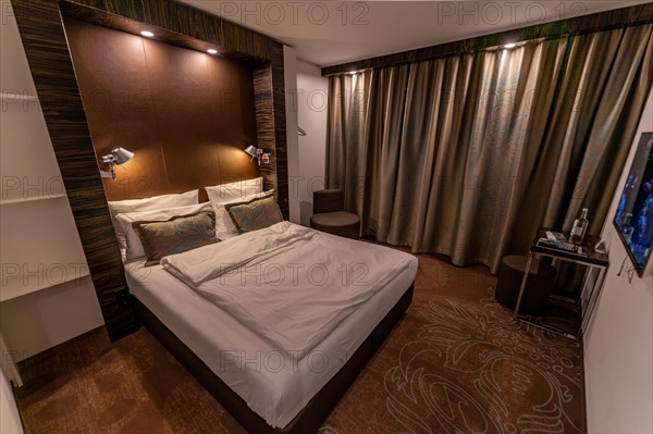 Atmospheric hotel room