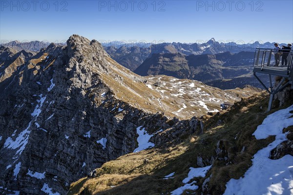 Viewing platform on the Nebelhorn