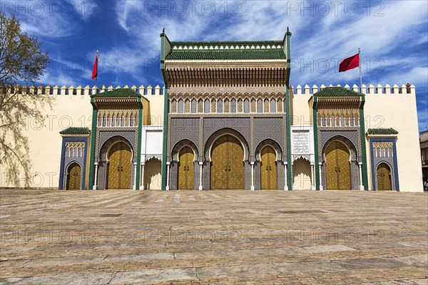 Entrance gate to the Royal Palace Dar el Makhzen