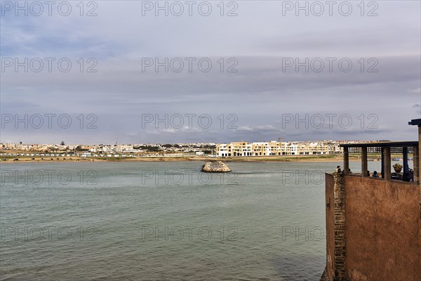 View of the Bou-Regreg river and the city of Sale from the Kasbah des Oudaias fortress