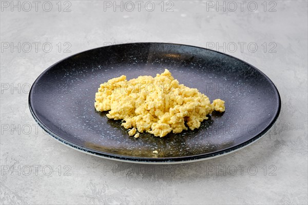 Classic scrambled eggs on a plate
