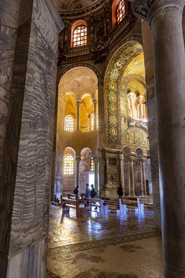 Beautiful mosaics in the Basilica di San Vitale