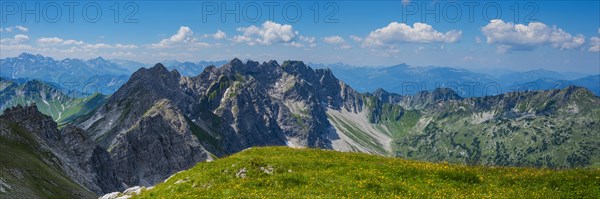 Mountain panorama from the Grosser Daumen