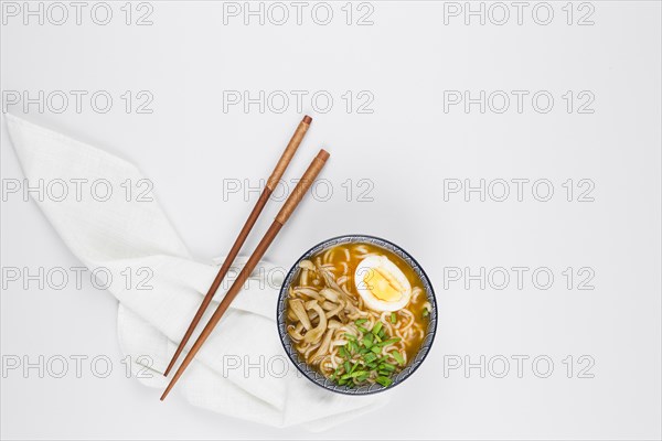 Top view ramen bowl. Resolution and high quality beautiful photo