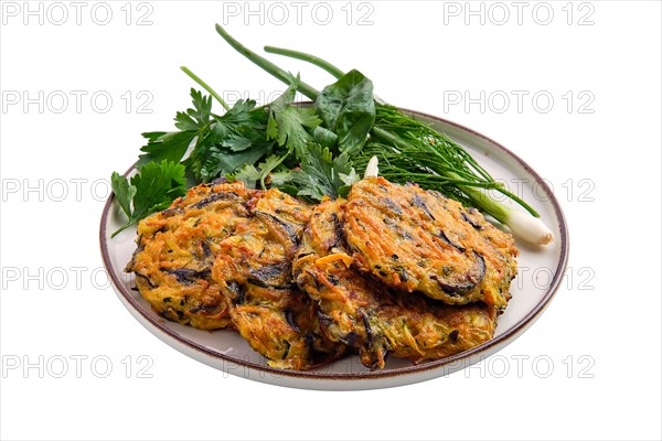 Vegan cutlet isolated on white background