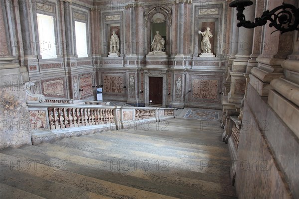 View through the staircase