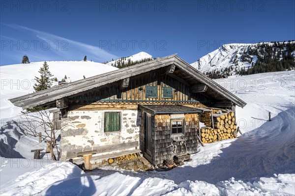 Alpine hut at the Hochalm