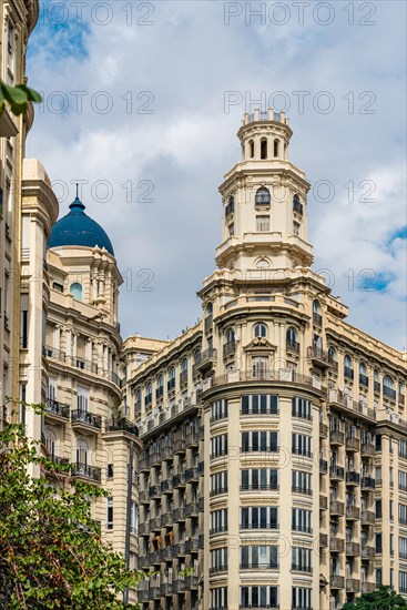 Architecture and buildings over Plaza del Ayuntamiento