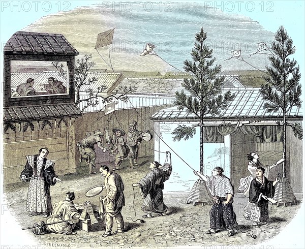 A New Year's Day in Japan in 1883