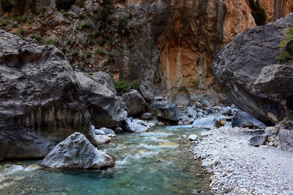 Landscape in the Samaria Gorge