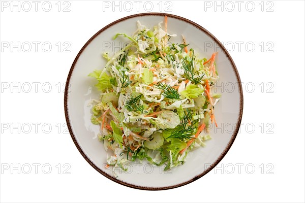Salad with fresh cabbage