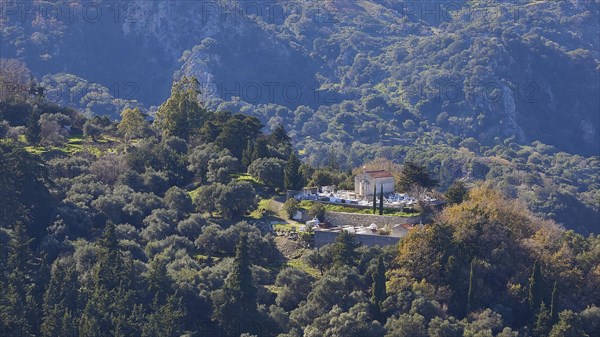 Chapel and cemetery outside the village