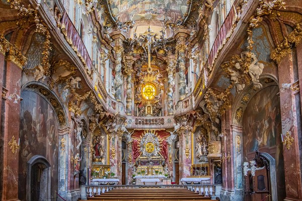 Interior of the Asamkirche in Sendlinger Strasse