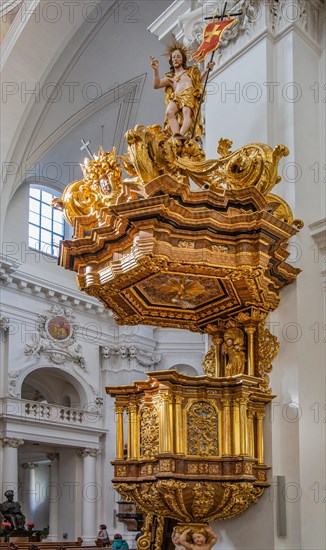 Pulpit in St. Salvator Cathedral