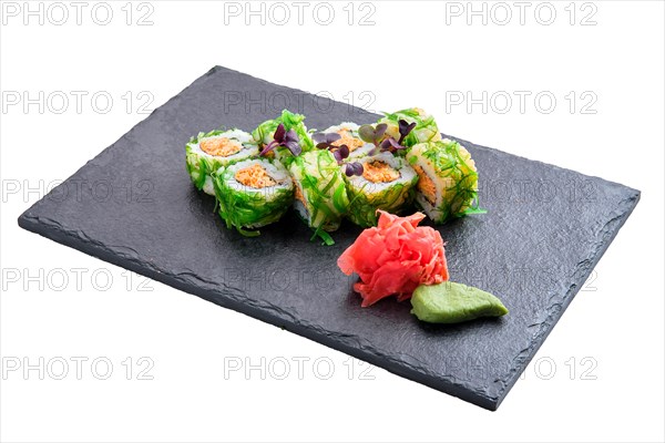 Set of rolls with crab paste