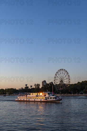 Sightseeing boat on the Amur river