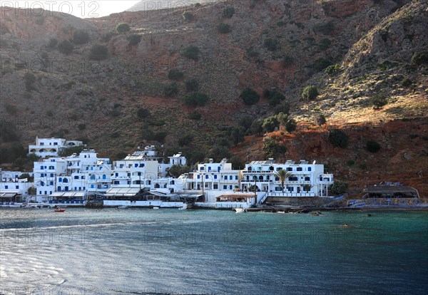 Coastal village of Loutrou in the southwest of the island on the Libyan Sea