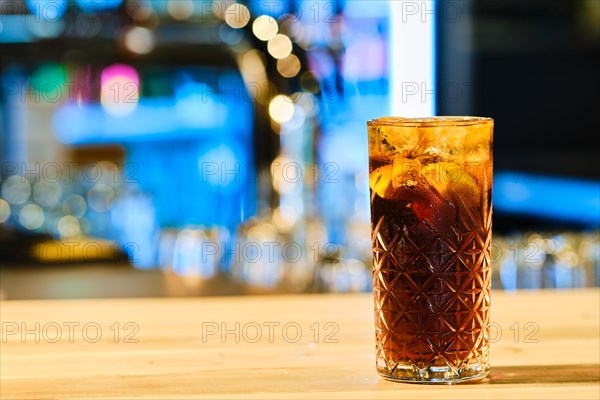 Classic cold cocktail rum and cola