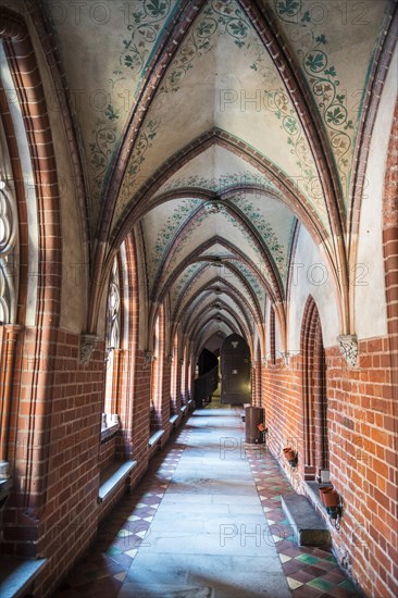 Cloister in the Unesco world heritage sight Malbork castle