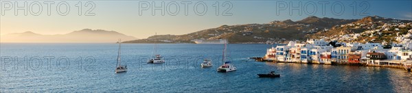 Sunset in Mykonos island