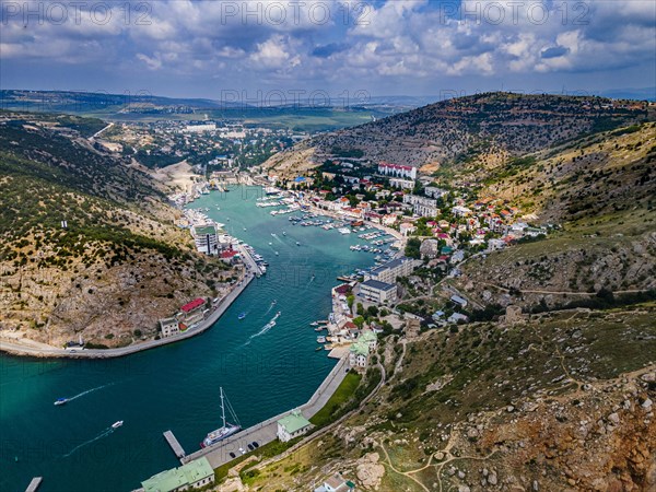 Aerial of the bay of Balaklava