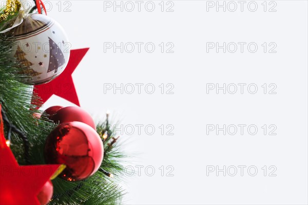 Christmas tree with christmas balls