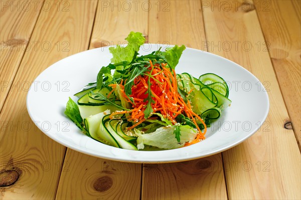 Lenten salad with cucumber