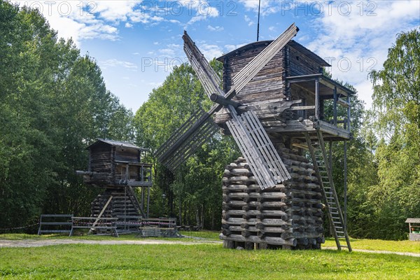 Wooden windmill