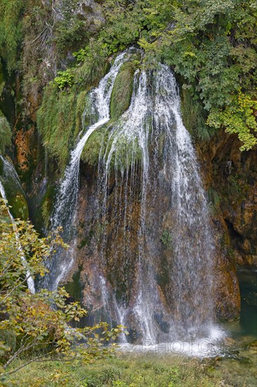 Waterfall in Plitvice Lakes National Park