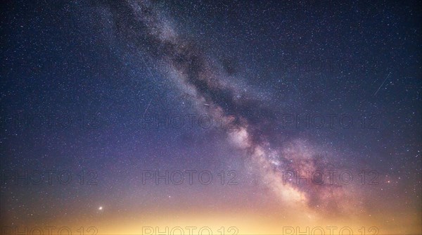 Milky Way in the cloudless starry sky