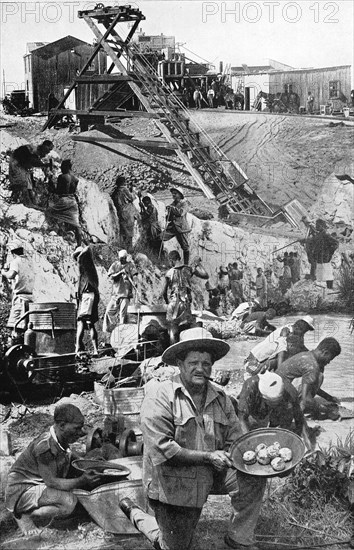 Mining development of the German colonies in Africa