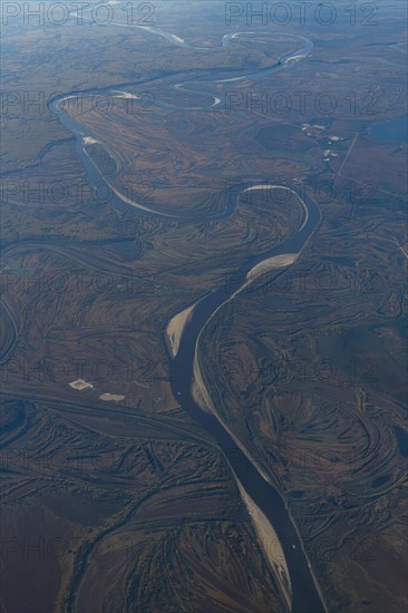 Aerial of the Taiga near