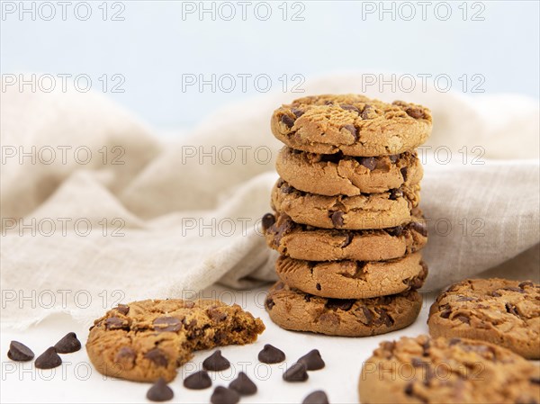 Pile cookies bitten cookie