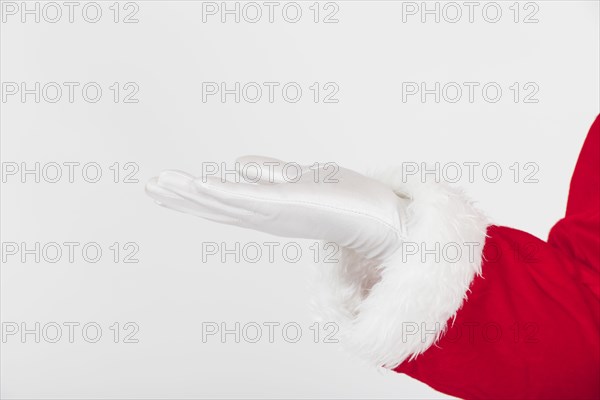 Santa claus hand in glove. Resolution and high quality beautiful photo