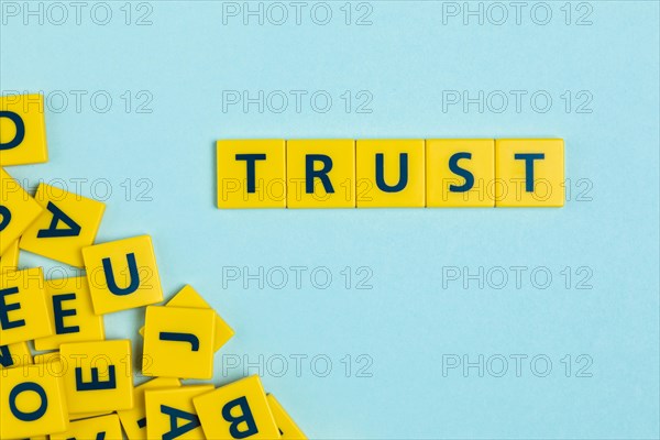 Trust word scrabble tiles. Resolution and high quality beautiful photo
