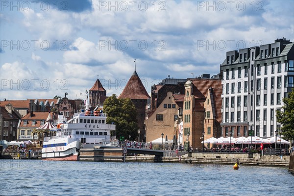 Hanseatic league houses on the Motlawa river